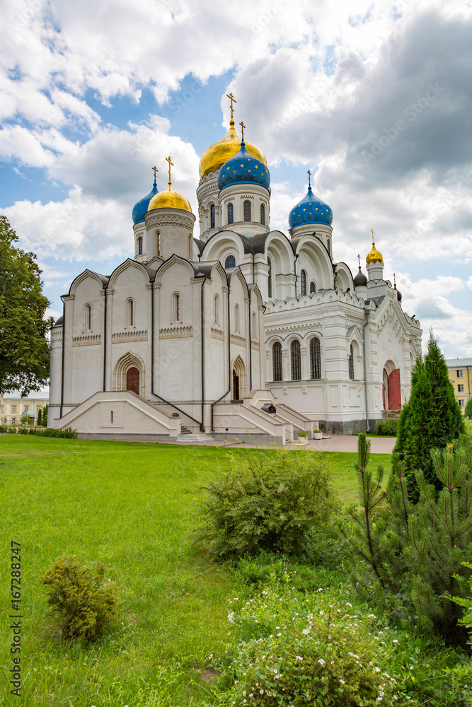DZERZHINSKY, RUSSIA - AUGUST 5, 2017: Exterior of the Nikolo-Ugreshsky Monastery. Founded in 1380
