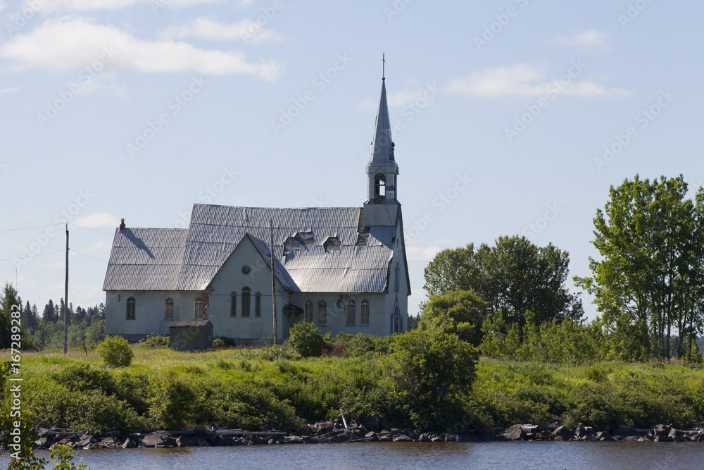 Old abandoned church in Longlac, northern Ontario, Canada.