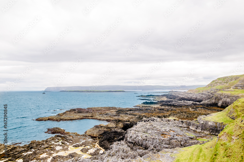 View on coastline and beach at the north of Scotland View on coastline and beach at the north of Scotland