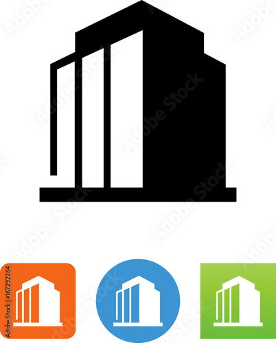 Office Building Icon - Illustration