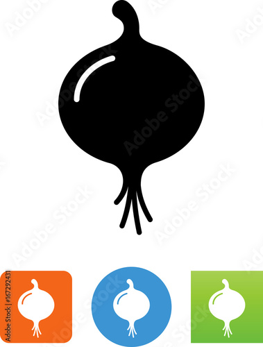 Onion Icon - Illustration