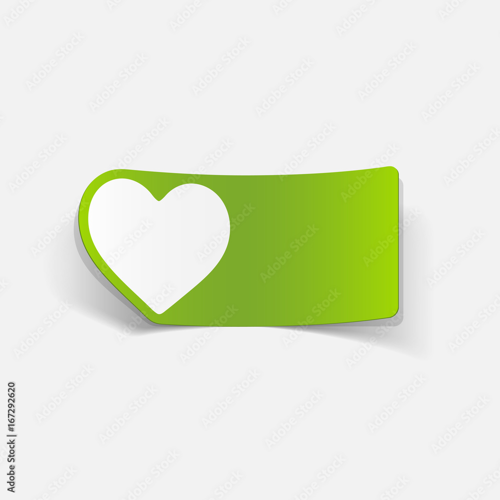 realistic design element: heart realistic design element: heart