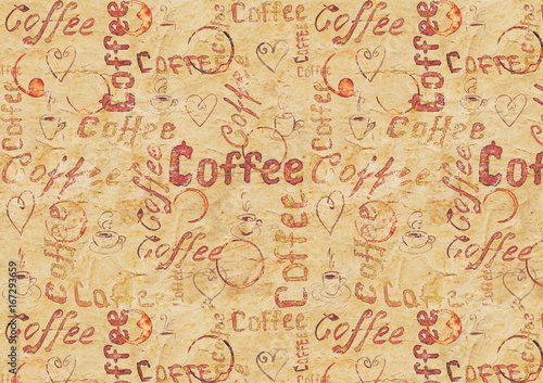 Old paper coffee background © Olga