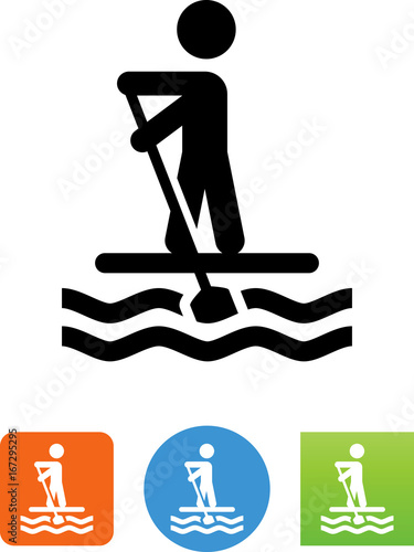 Paddleboarder Icon - Illustration