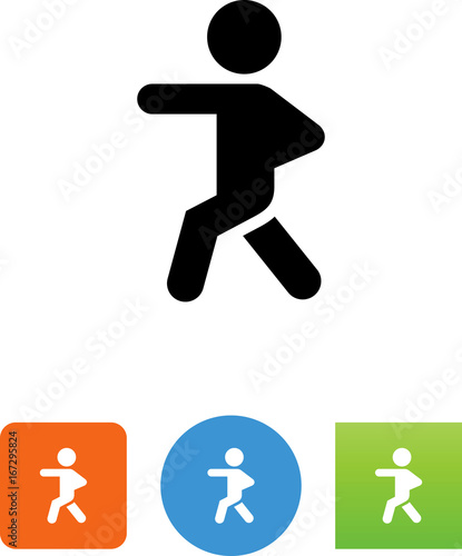 Person Hitting Icon - Illustration
