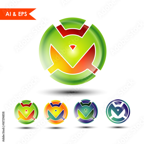 M logo