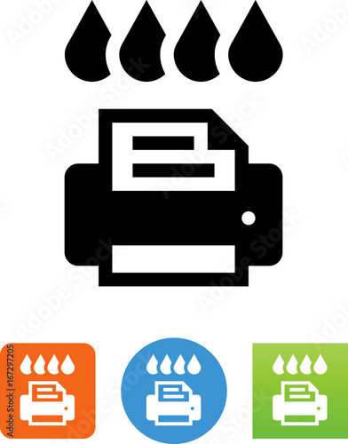 Printer Toner Icon - Illustration