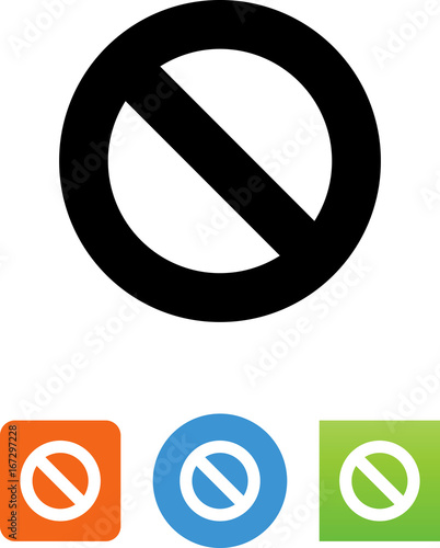 Prohibited Icon - Illustration