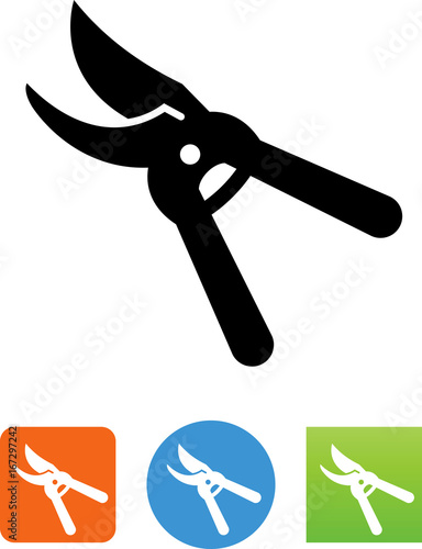 Pruning Clippers Icon - Illustration