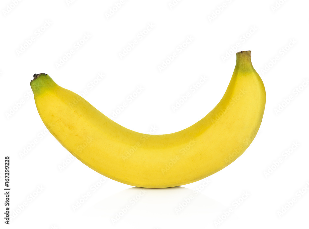 Banana. Ripe banana isolated on white background. Banana. Ripe banana isolated on white background.
