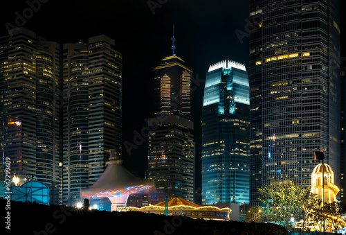 Photography Hong Kong cityscape at night