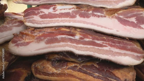 Meat products at the table