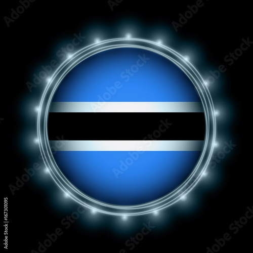 Botswana flag in blue lightning Free Download Botswana flag in blue lightning - GFXLoad