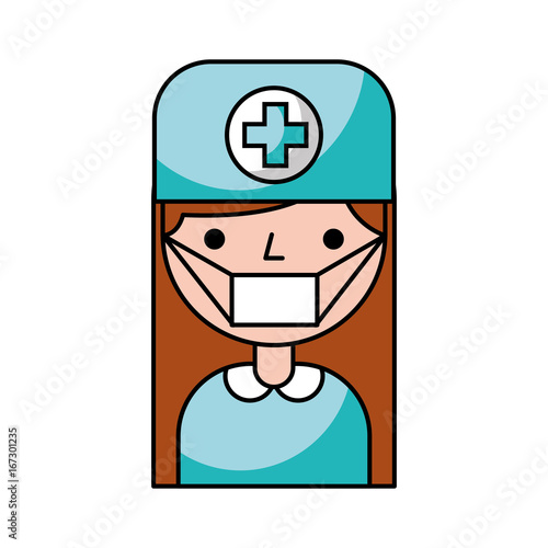 Fototapeta Naklejka Na Ścianę i Meble -  doctor avatar character icon vector illustration design