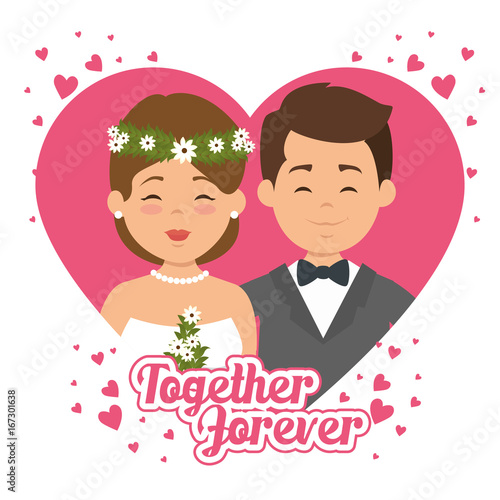 couple in love together forever icon