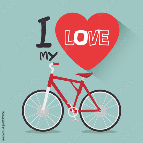 I love my bike label template