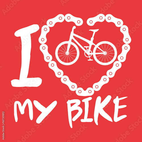 I love my bike label template