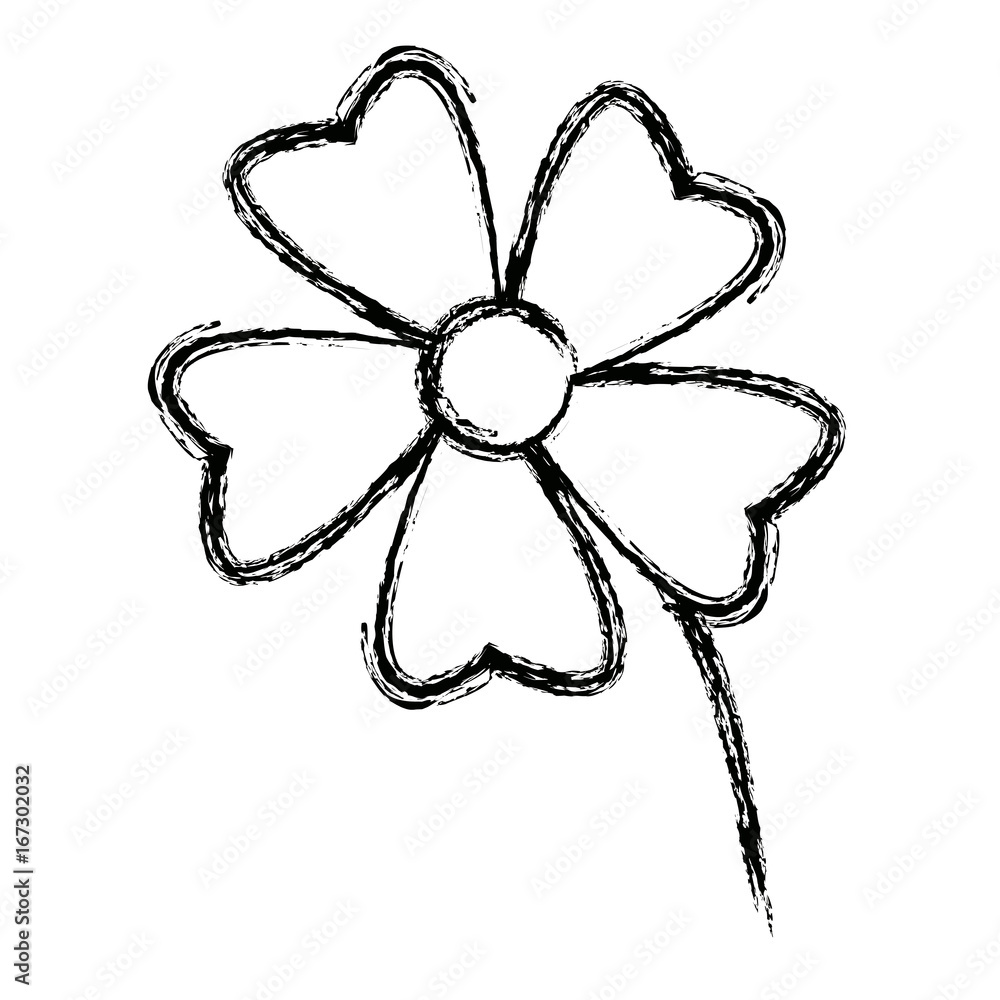 flower petal decoration natural ornament vector illustration flower petal decoration natural ornament vector illustration