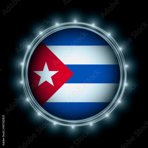 Cuba flag in blue lightning Free Download Cuba flag in blue lightning - GFXLoad