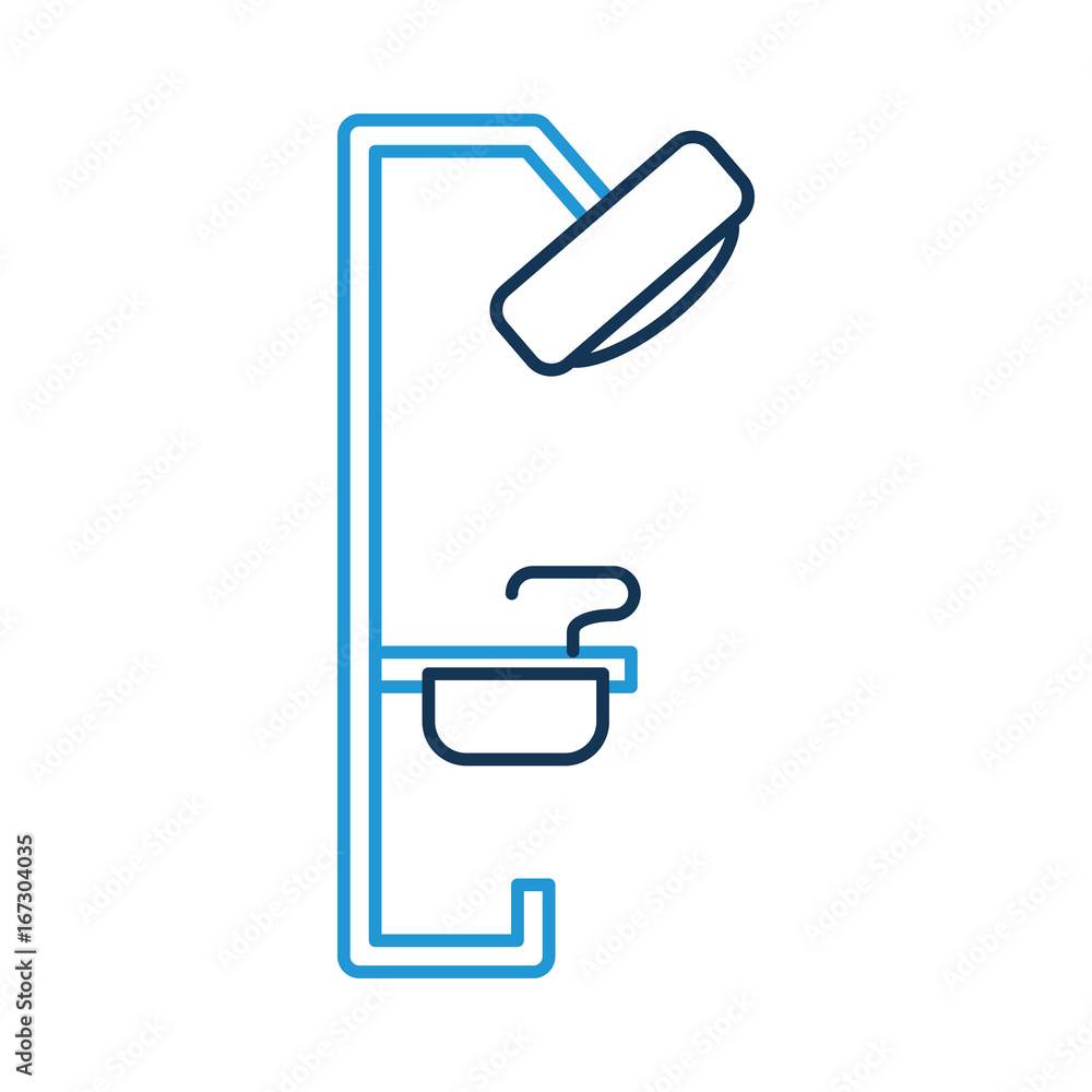 Dentistry lamp isolated icon vector illustration design Dentistry lamp isolated icon vector illustration design