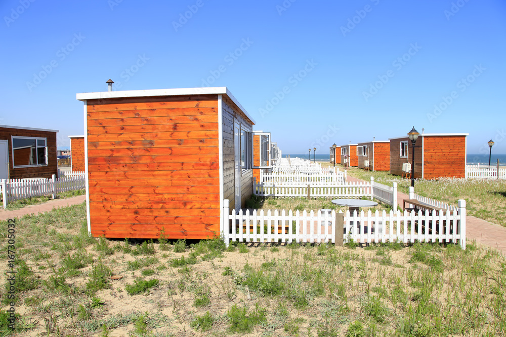 Obraz premium wooden houses
