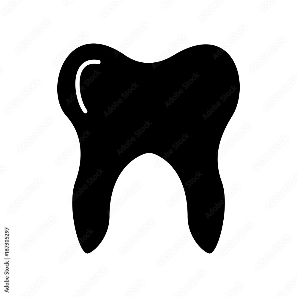 Human tooth isolated icon vector illustration design Human tooth isolated icon vector illustration design