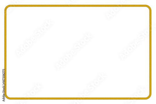 Various Shape : Frame from brown rope for Your Element Design 