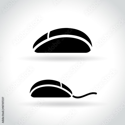 computer mouse icon on white background