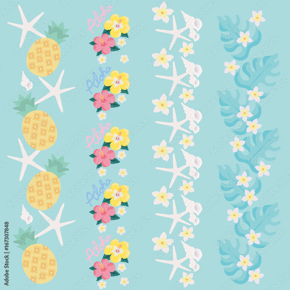 トロピカル 背景 イラスト Stock Vector Adobe Stock