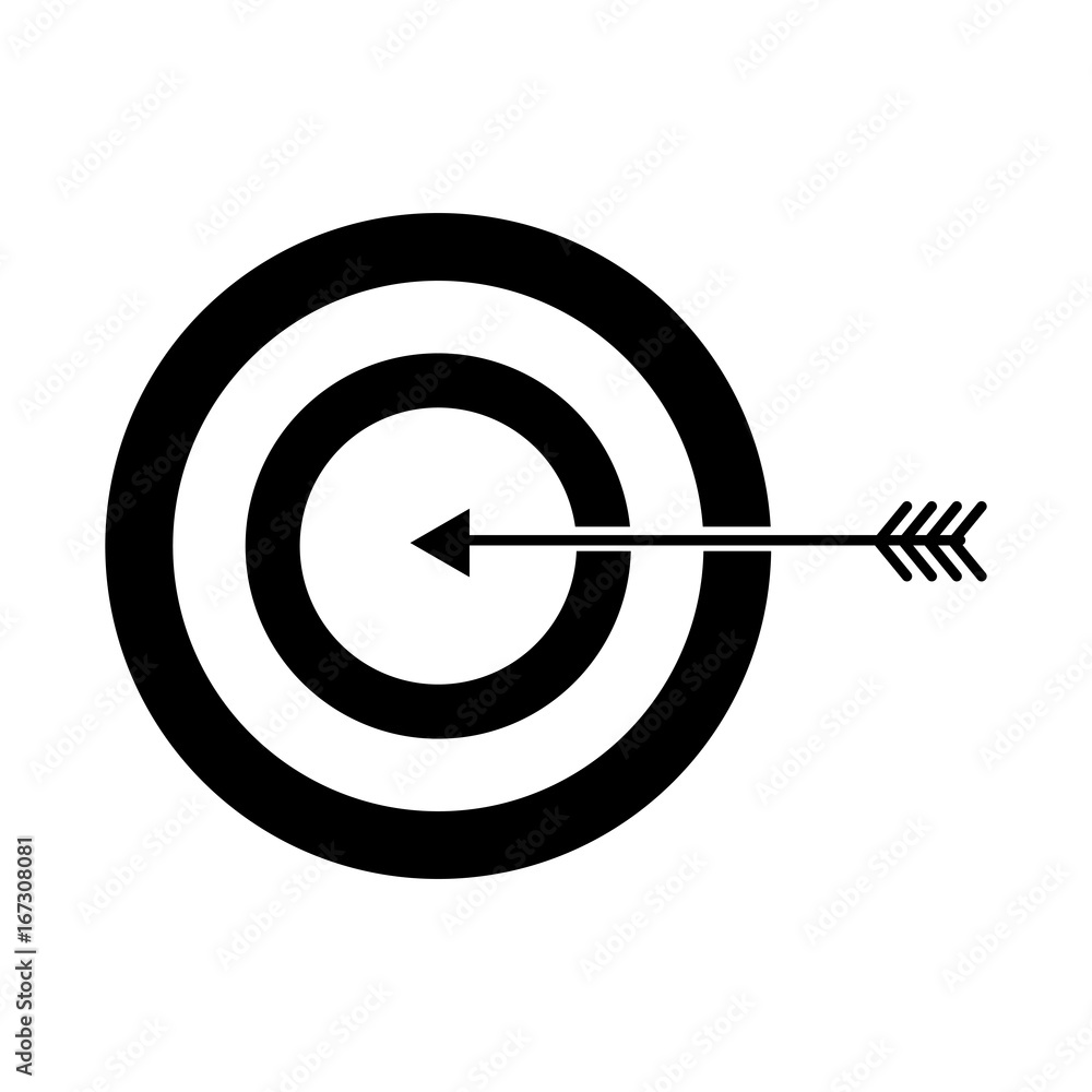 target with arrow icon vector illustration design