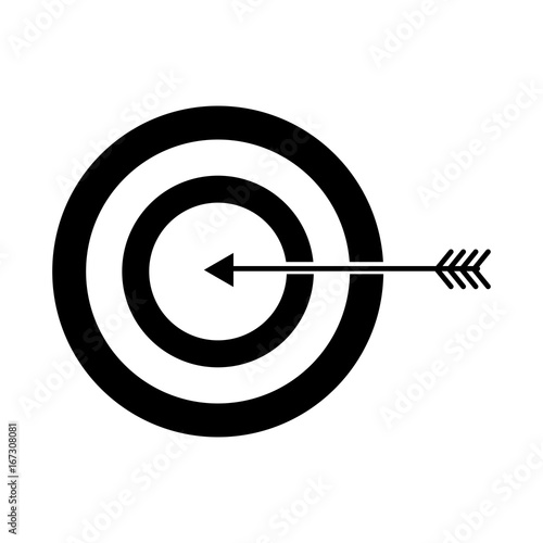 target with arrow icon vector illustration design