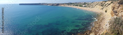 Landscapes of the Sagres coast in Portugal 