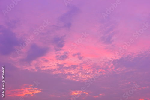 The sky with clouds beatiful Sunset background