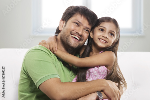 Father and daughter enjoying 