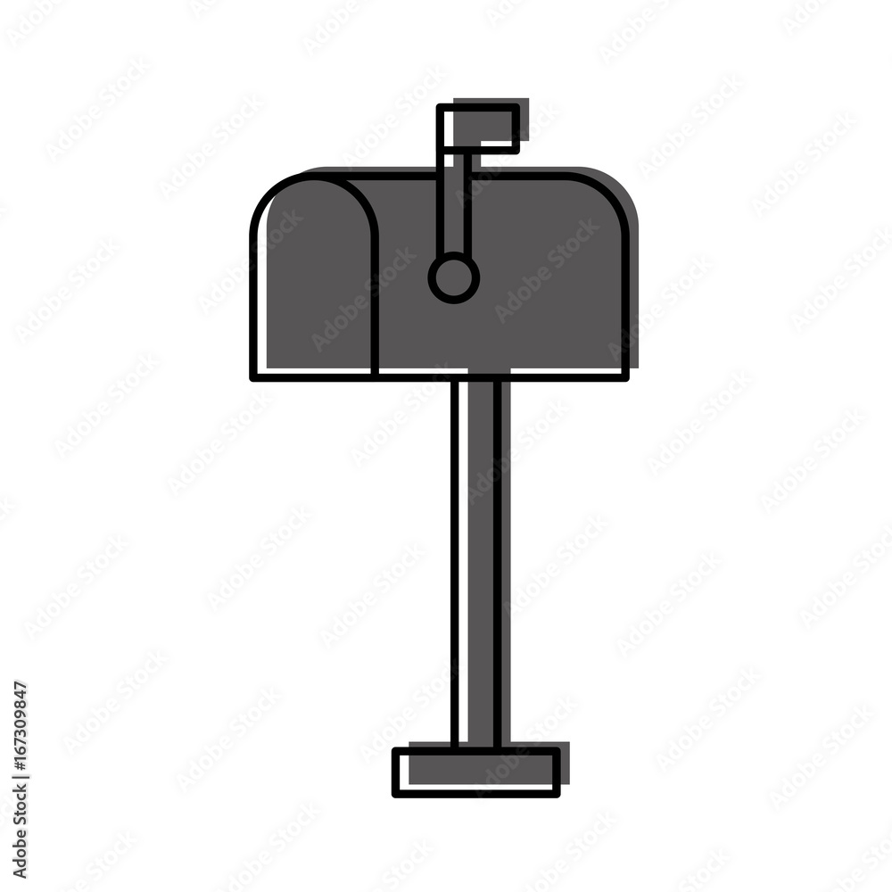 mailbox wooden isolated icon vector illustration design mailbox wooden isolated icon vector illustration design