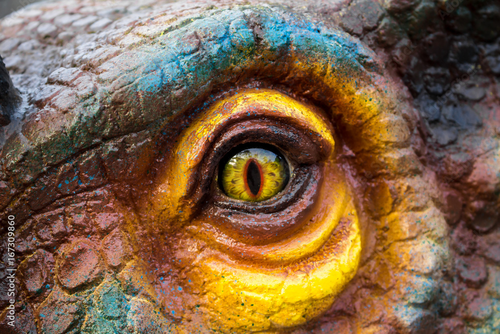 Obraz premium Oczy łowców dinozaurów.