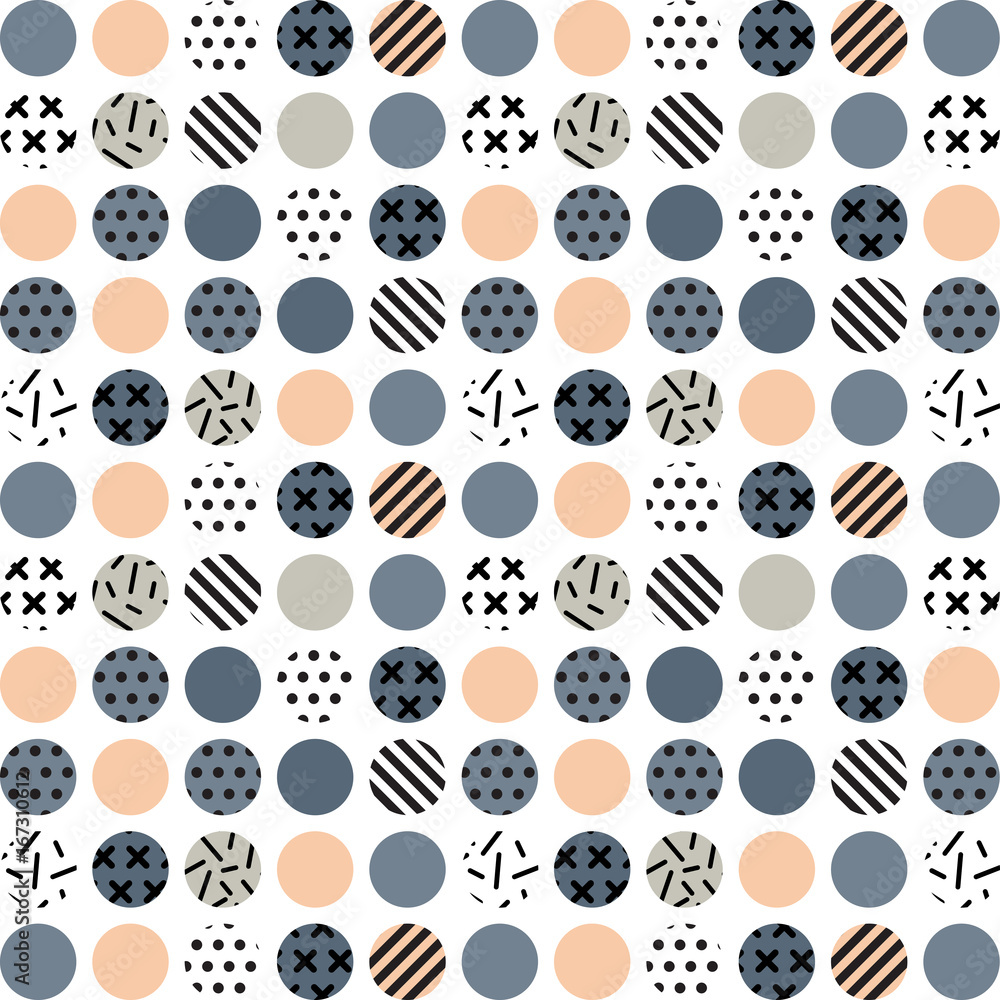 Fototapeta premium Dotted texture seamless pattern 