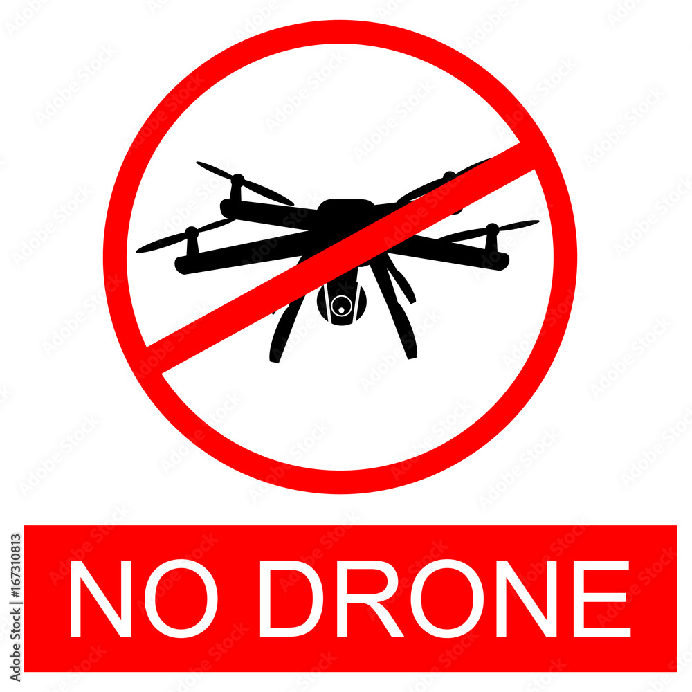Prohibited Sign - No Drone Prohibited Sign - No Drone