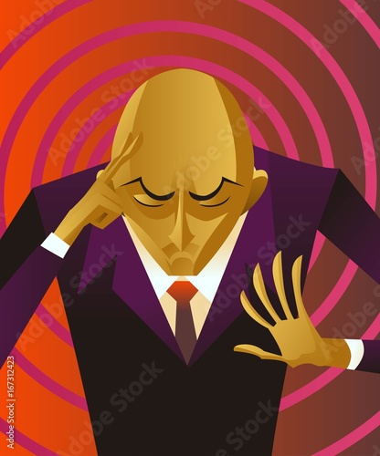 bald mentalist man