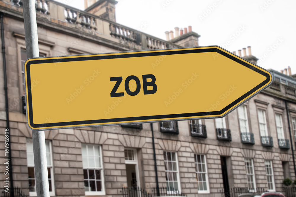 Fototapeta premium Schild 238 - ZOB