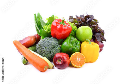 Fototapeta Naklejka Na Ścianę i Meble -  vegetable on white background