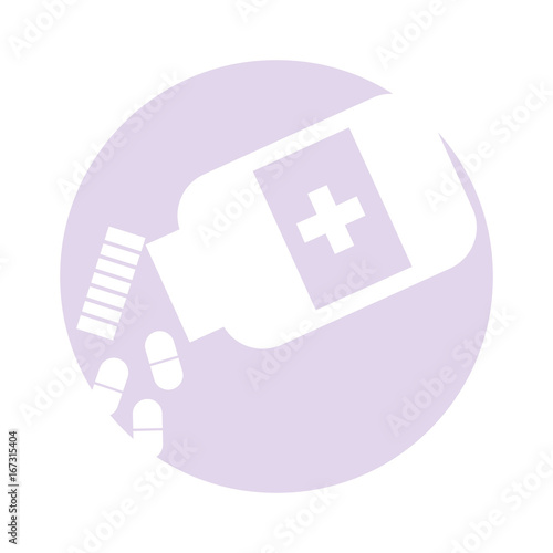 bottle drug isolated icon vector illustration design