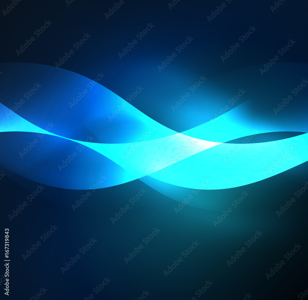 Illuminated neon waves Illuminated neon waves