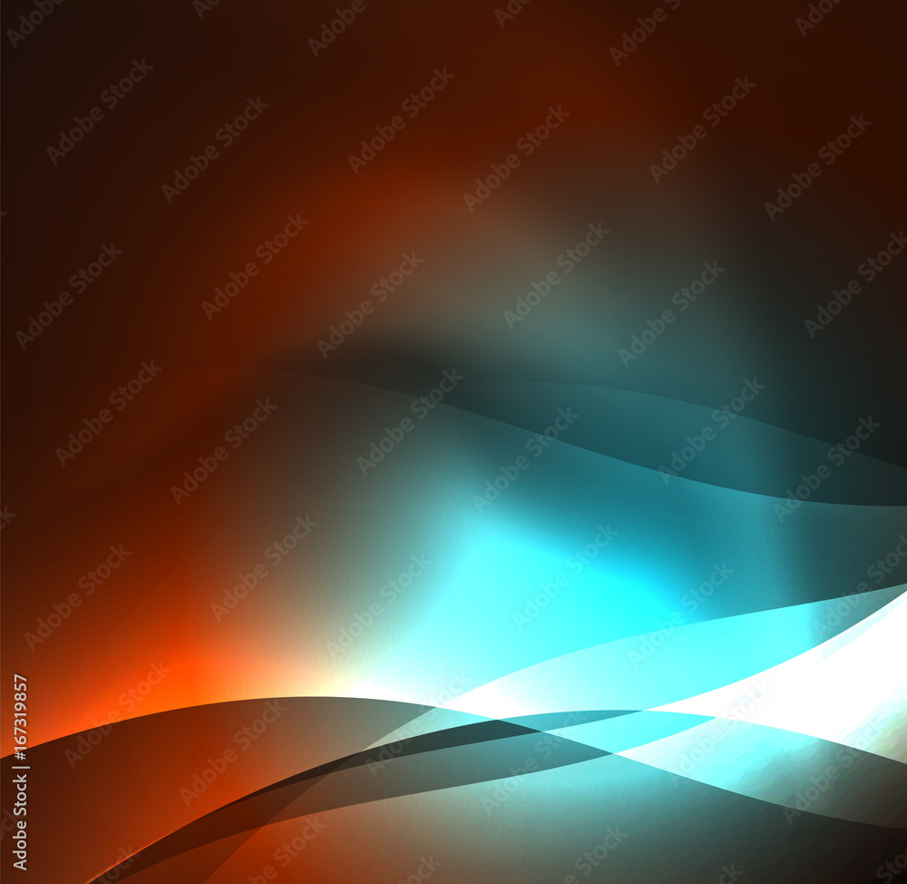 Illuminated neon waves Illuminated neon waves