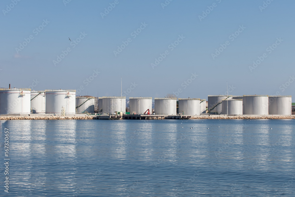 large tanks for petrol and oil