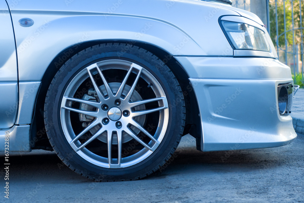 car wheel close-up