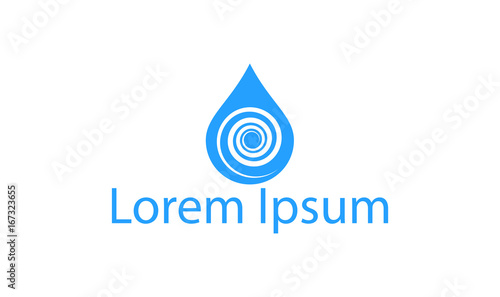 Abstract water drop depicting cleanliness