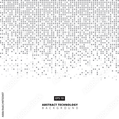  Abstract gray and white square geometric with copy space, Technology digital, Vector