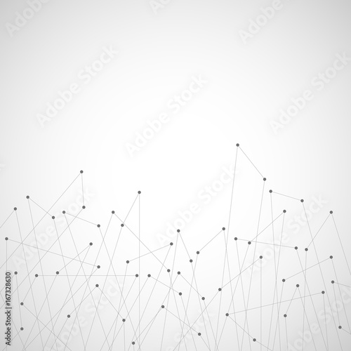 Abstract polygon technology background