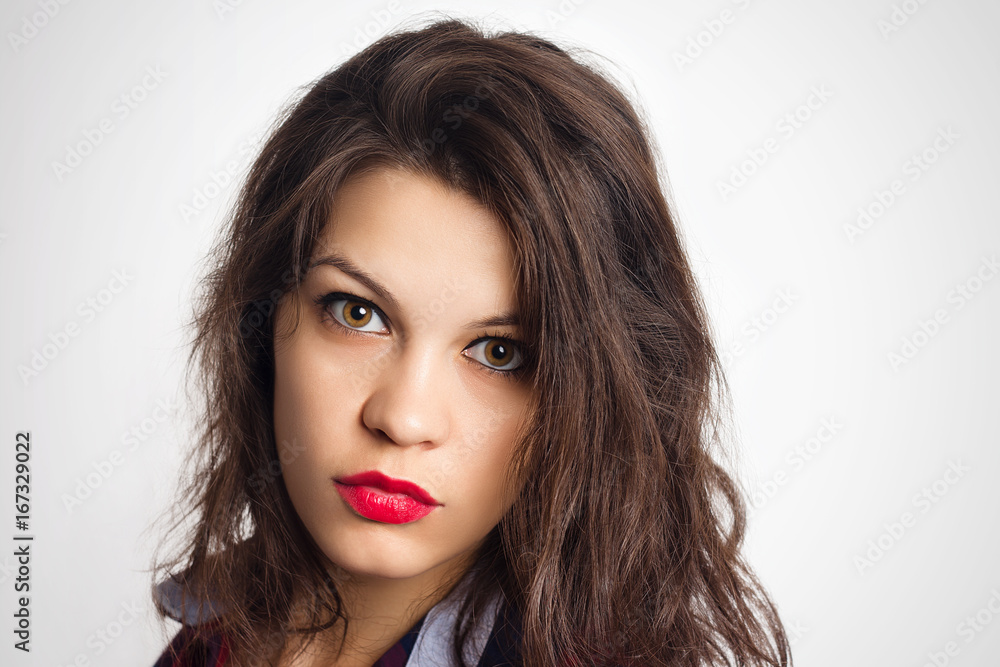 Young beautiful woman portrait